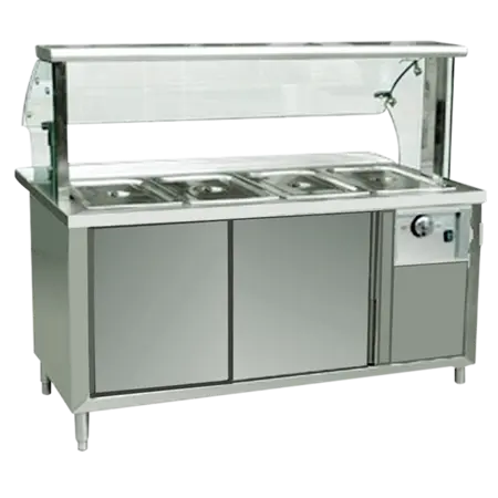 Glass Curved Luxury Bain Marie HHBWND-150
